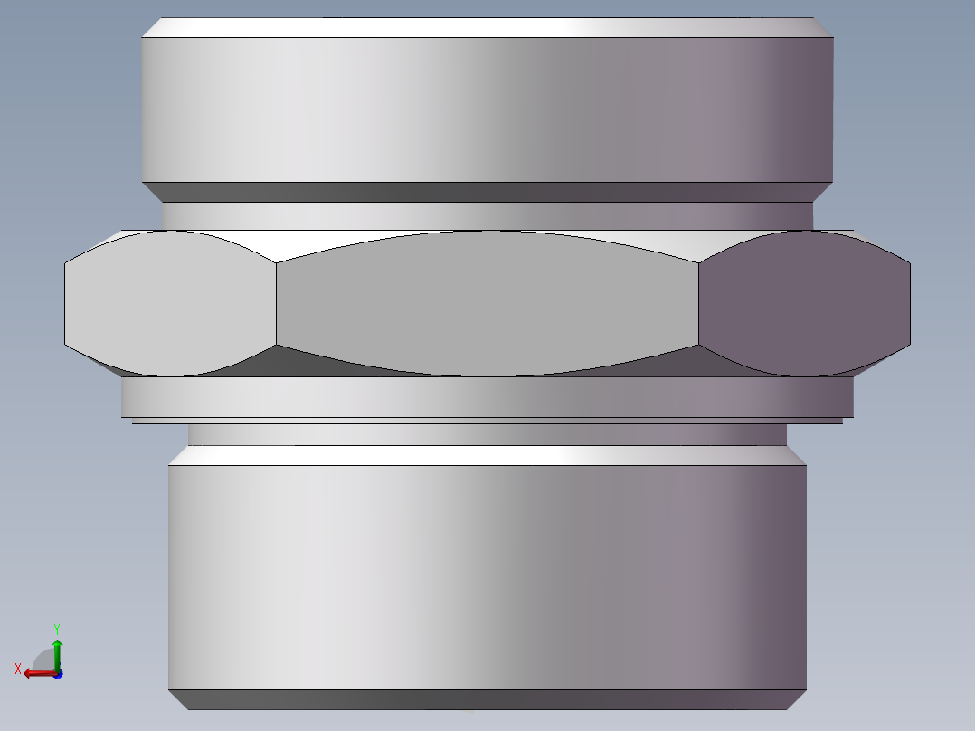 公制螺纹ED密封、1CM-52-48WD后视图