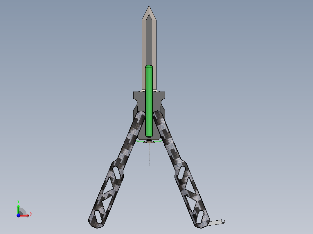 折叠刀、刀 (5)前视图