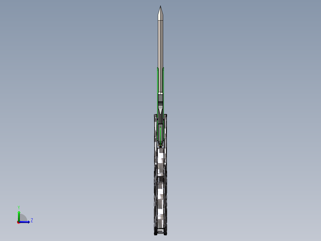 折叠刀、刀 (5)左视图