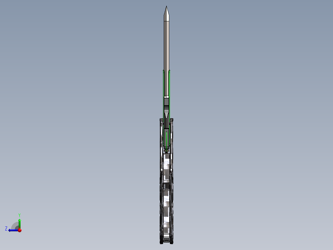 折叠刀、刀 (5)右视图