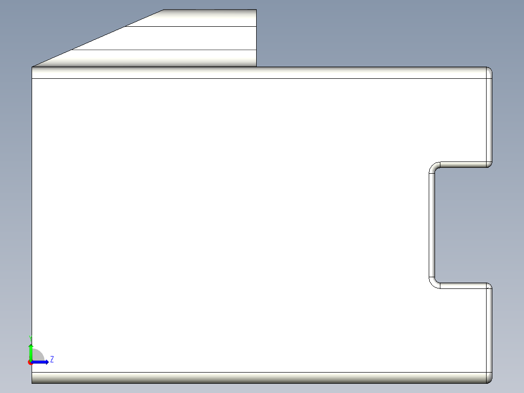 18650 2S电池收纳盒左视图