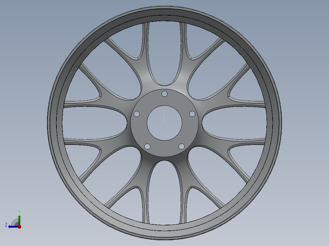 轮毂、轮胎(80)右视图