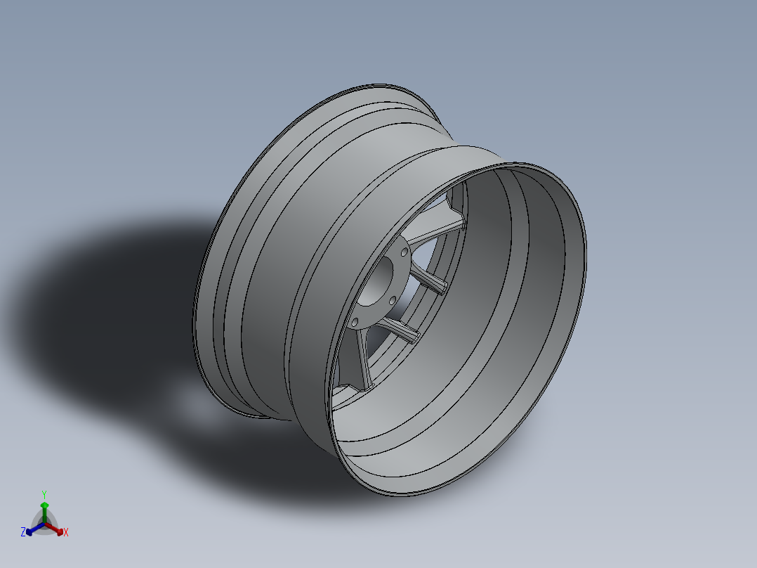 轮毂、轮胎(80)正等轴测图