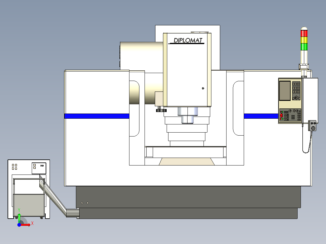 B3004063-SKYBULL 1000立式加工中心前视图