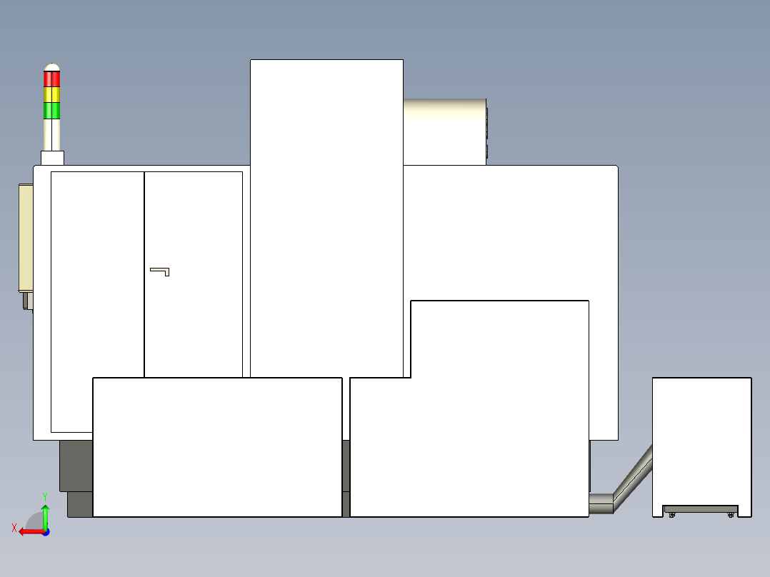 B3004063-SKYBULL 1000立式加工中心后视图
