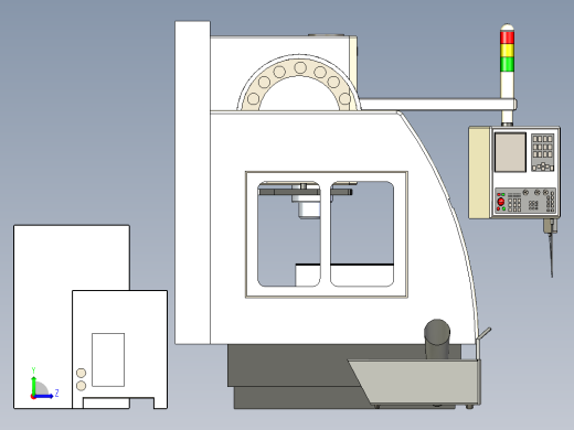 B3004063-SKYBULL 1000立式加工中心左视缩略图