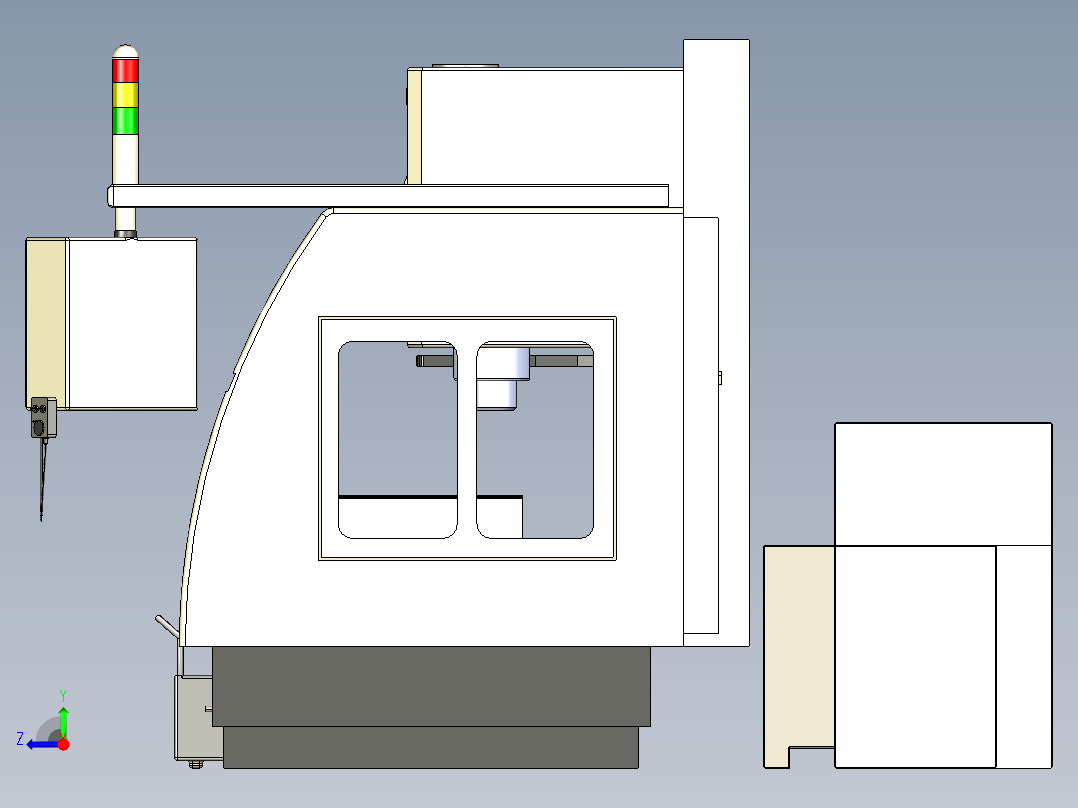 B3004063-SKYBULL 1000立式加工中心右视图