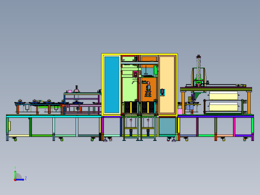 方形电池模组前后端板上线机左视缩略图