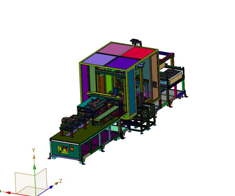 方形电池模组前后端板上线机