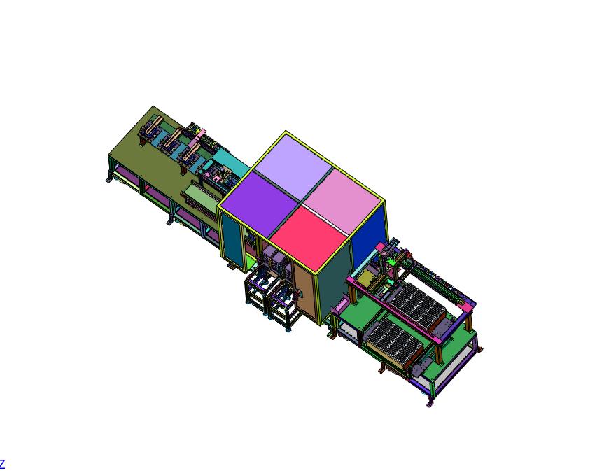方形电池模组前后端板上线机