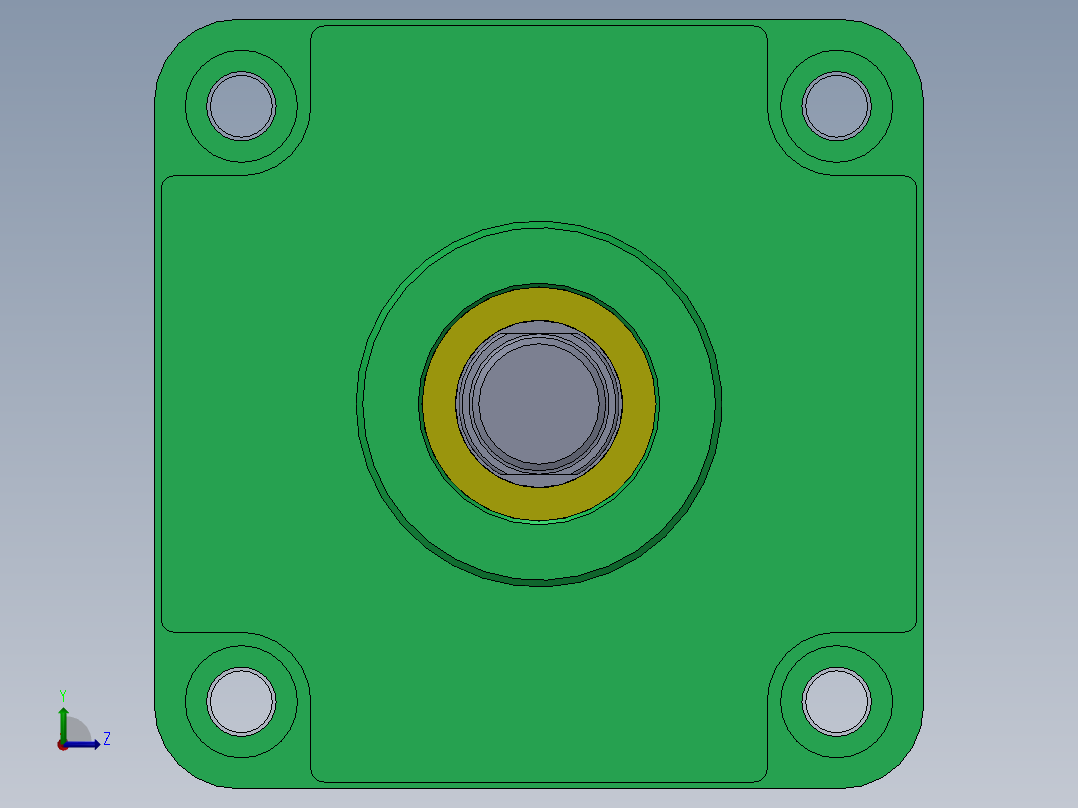 蓝色气动气缸-100x25x100-mm-1.snapshot.1左视图