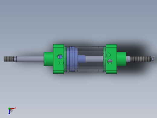 蓝色气动气缸-100x25x100-mm-1.snapshot.1俯视缩略图