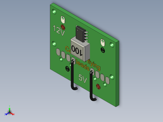 5V 调节板（是双 USB 插座）。正等轴测缩略图