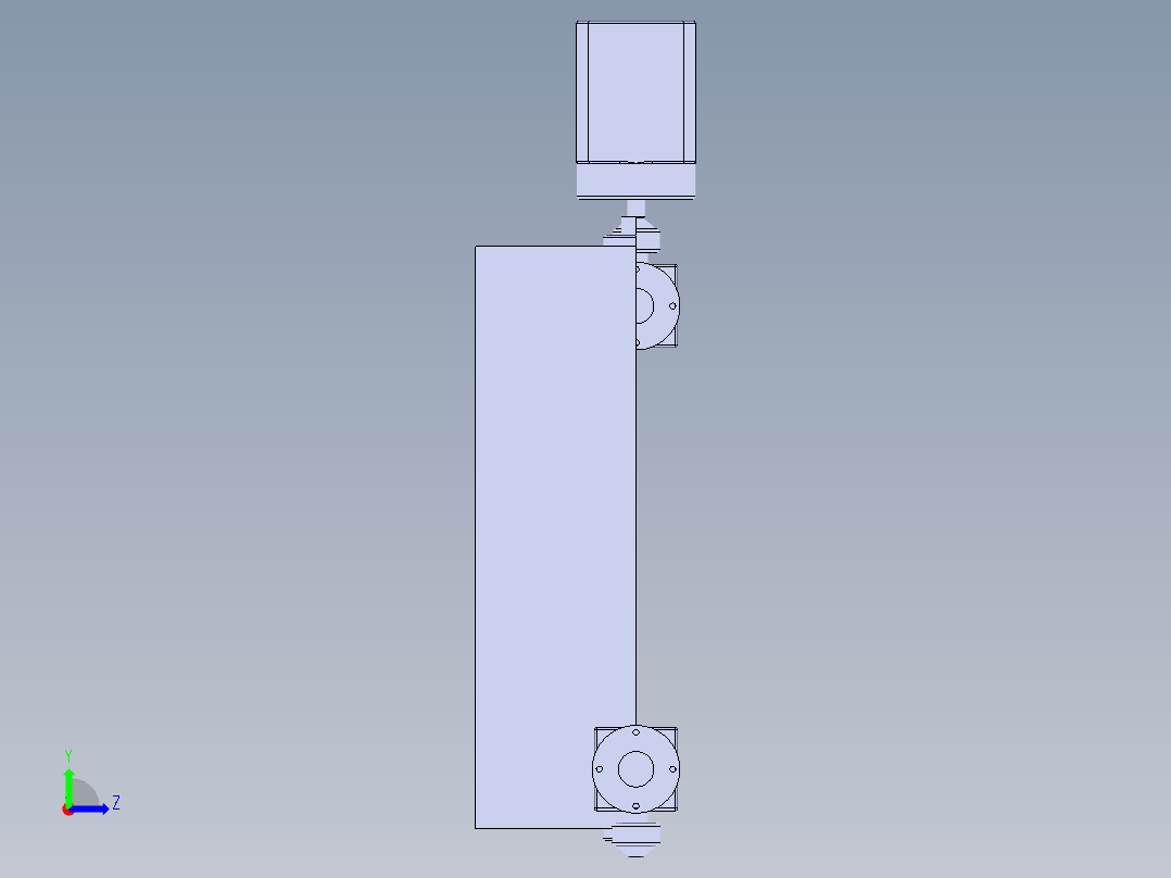 水质检测装置左视图