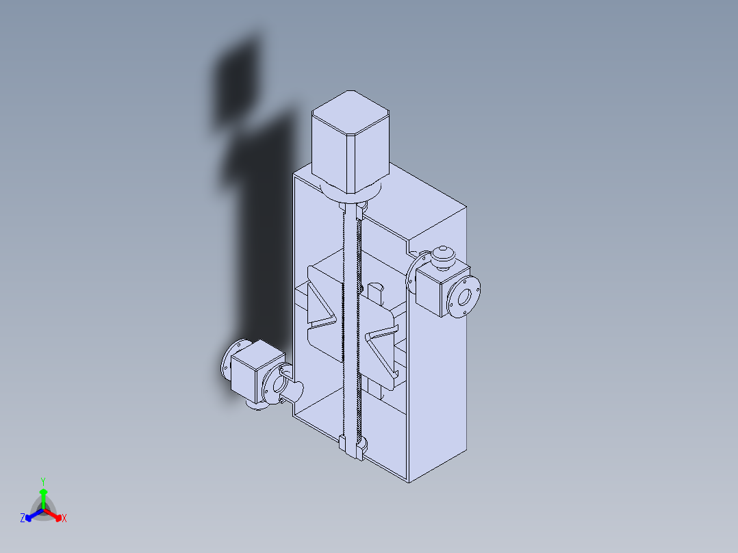 水质检测装置正等轴测图