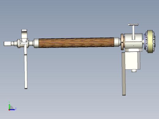 放卷机构 旋转放料部件左视缩略图