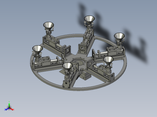 回转治具机构装配