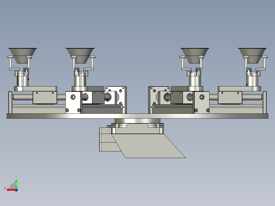 回转治具机构装配后视图