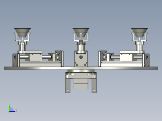 回转治具机构装配左视缩略图