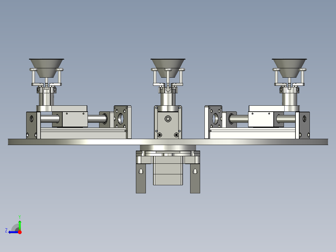 回转治具机构装配右视图