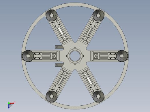 回转治具机构装配俯视缩略图