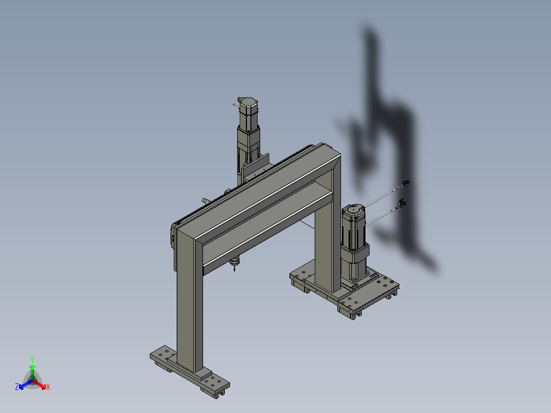 移动单元托板单元主视图