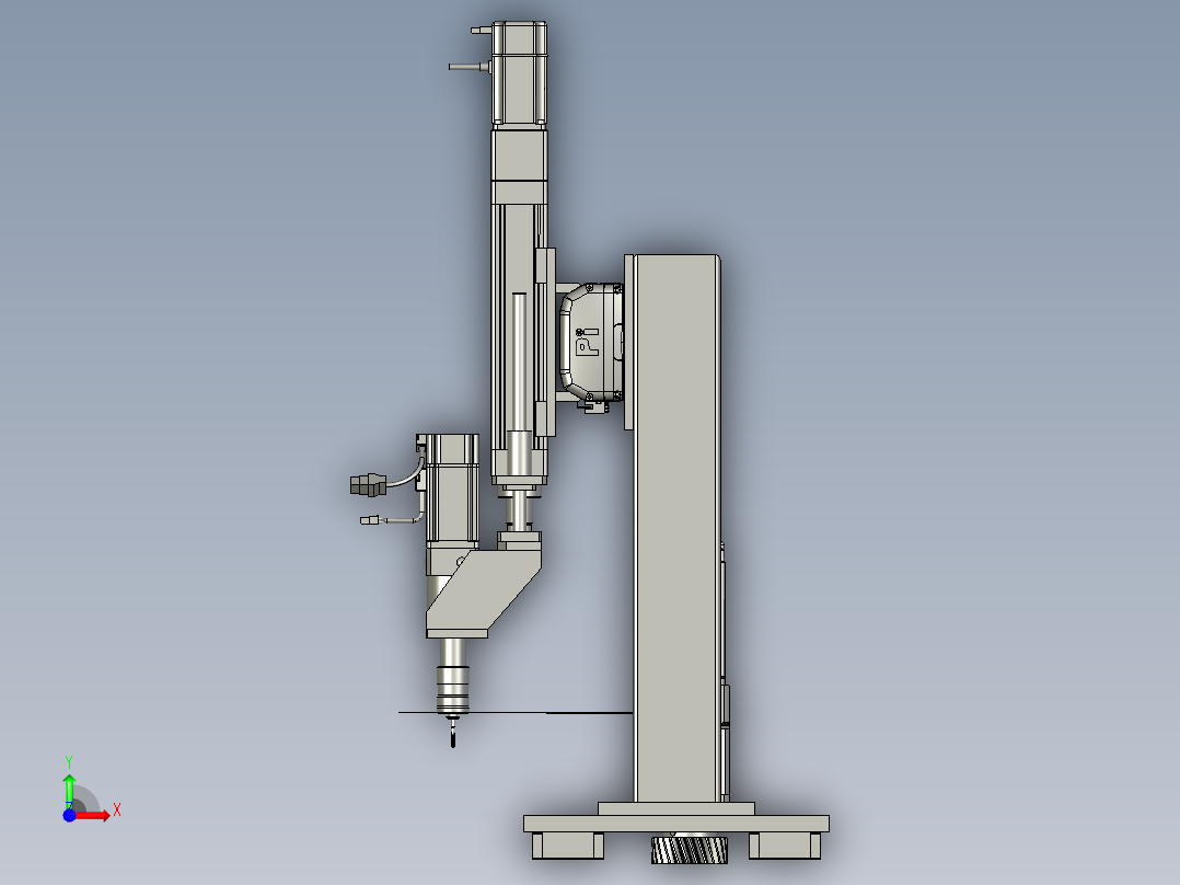 移动单元托板单元前视图