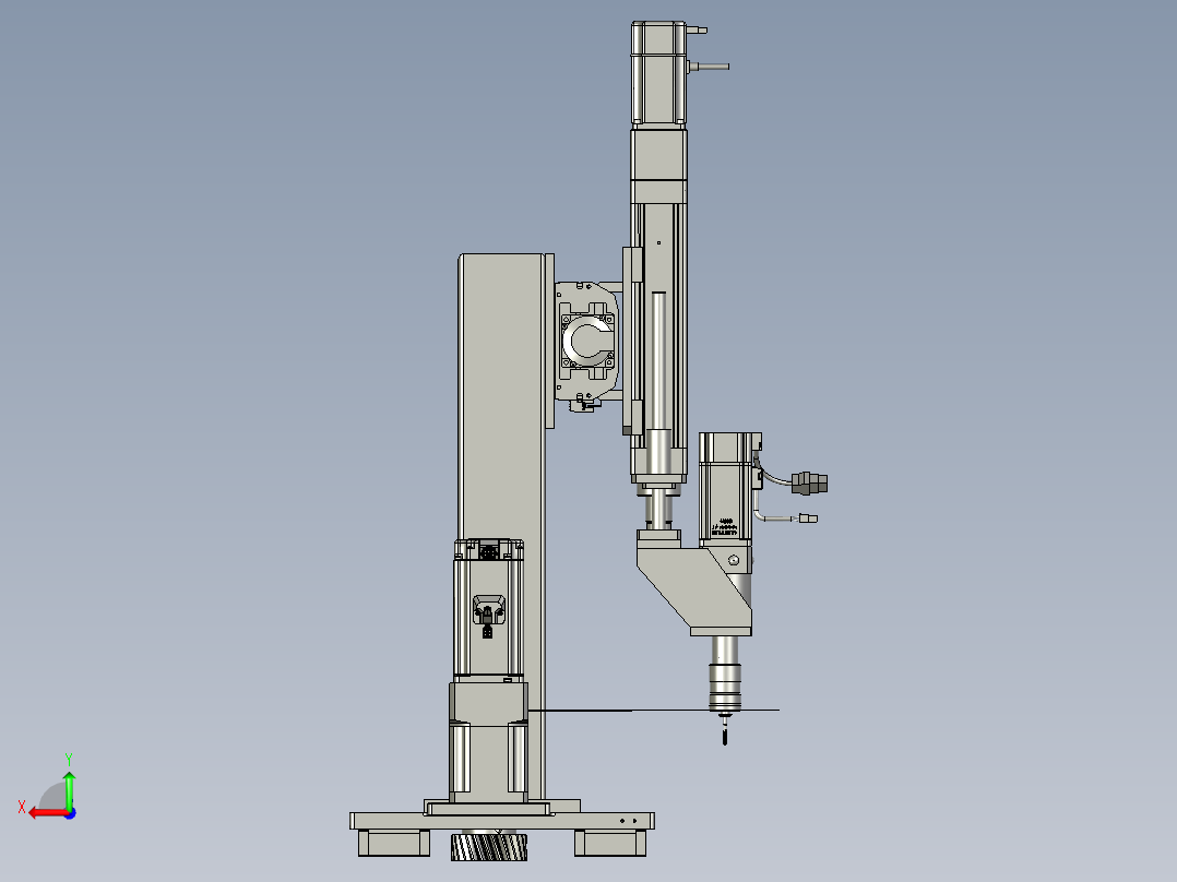 移动单元托板单元后视图