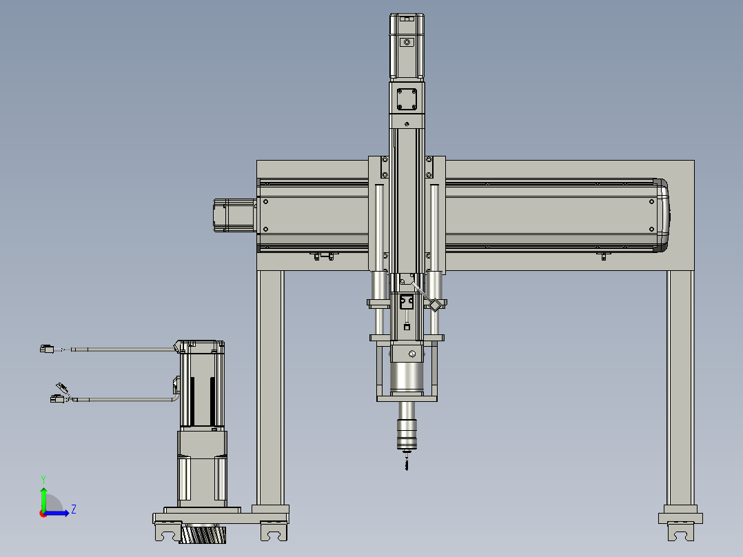 移动单元托板单元左视图