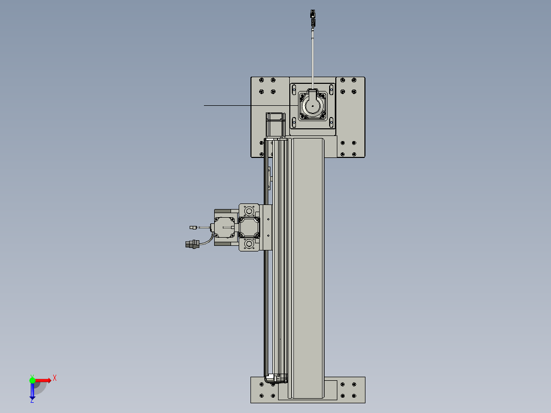 移动单元托板单元俯视图