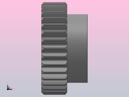 凸缘型模数1.5直齿轮压力角20°[GSDDC-1.5-34-15-dc6-A]前视缩略图