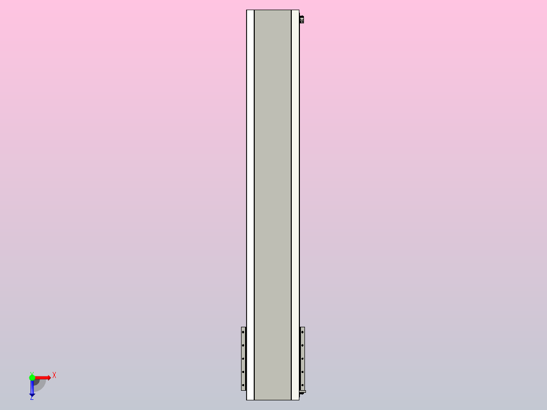 直驱直线电机轴TPA-LNP-200D-P22-L1140-C-1-3-C-10-N3(磁栅尺)俯视图