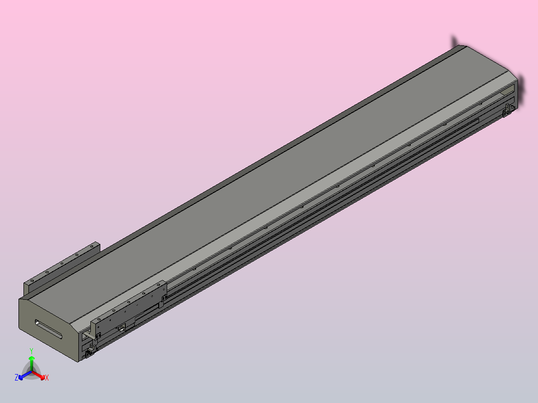 直驱直线电机轴TPA-LNP-200D-P22-L1140-C-1-3-C-10-N3(磁栅尺)正等轴测图