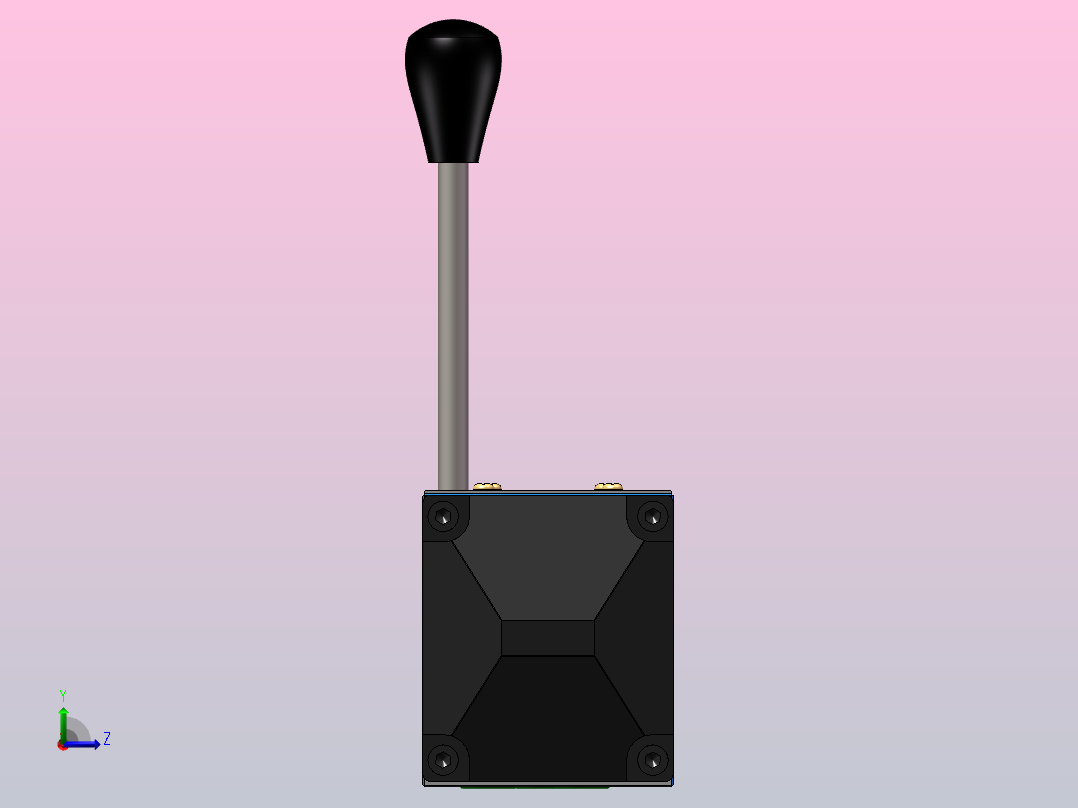 WMM10 手动换向阀（手柄B面）左视图