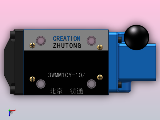 WMM10 手动换向阀（手柄B面）俯视缩略图