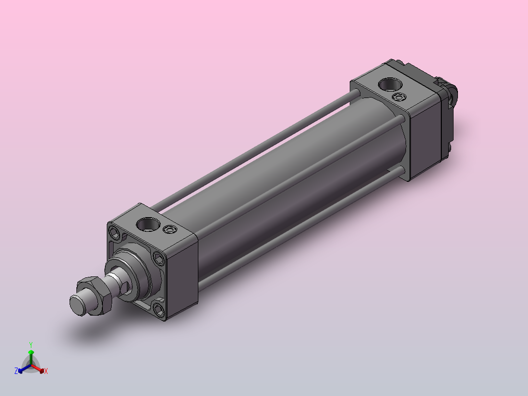 气缸MBC40-150主视图