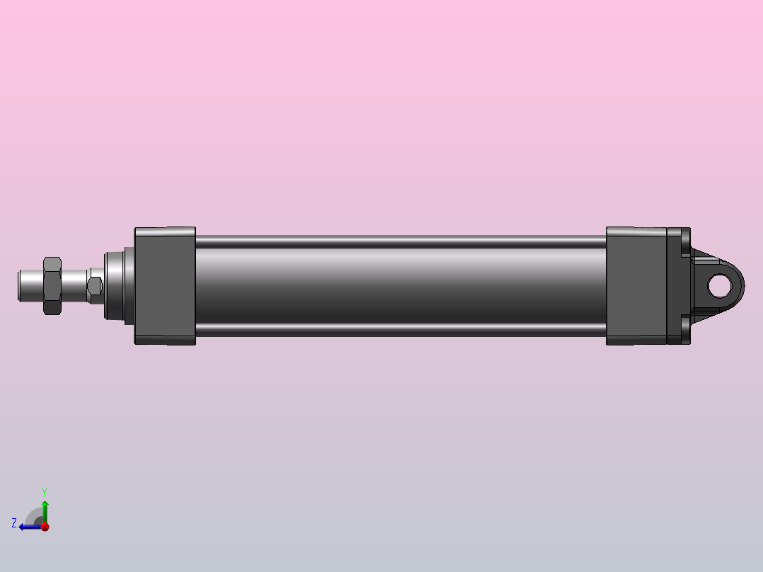 气缸MBC40-150右视图