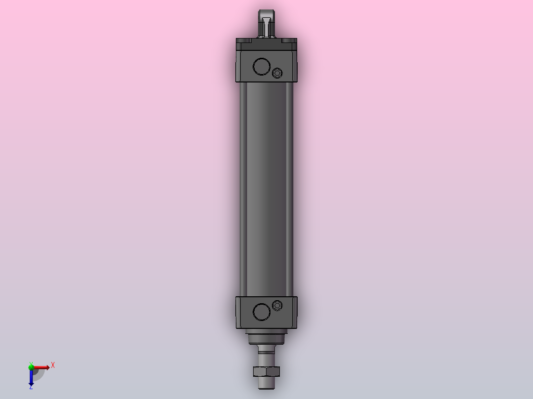 气缸MBC40-150俯视图