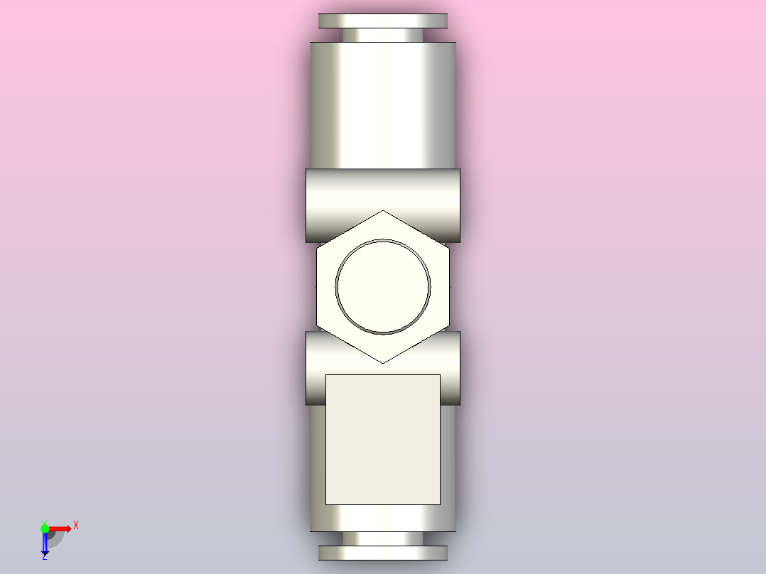 AS1002F~4002F 速度控制阀╱带快换接头 (直通型)[AS2052F-08] (2)俯视图