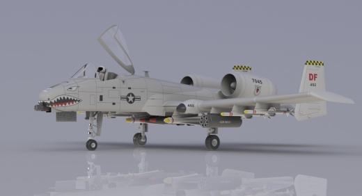 A-10 thunderbolt SolidWorks飞机缩略图