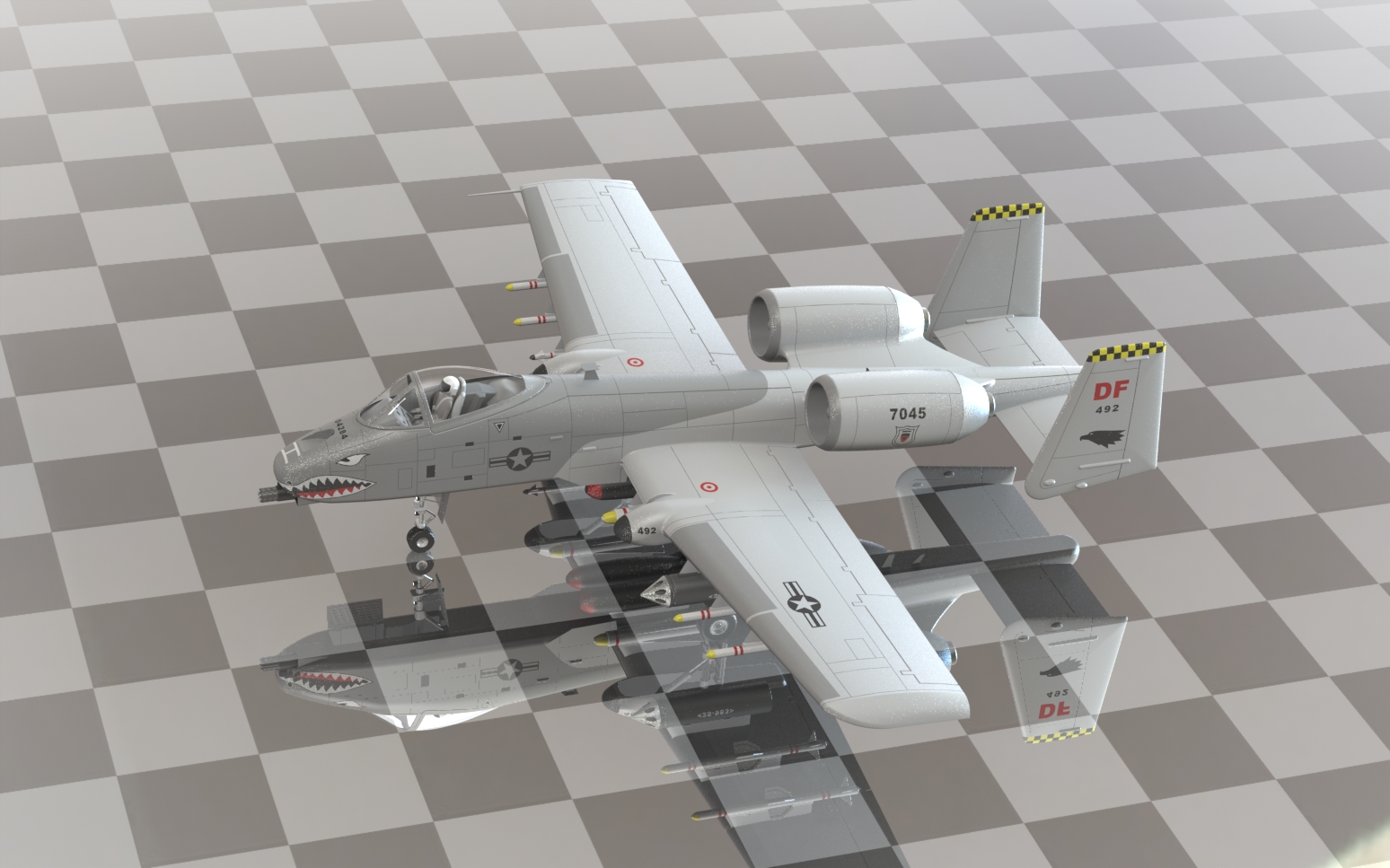 A-10 thunderbolt SolidWorks飞机