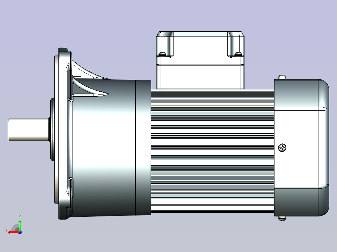 精研立式标准电机 s250v02-L后视图