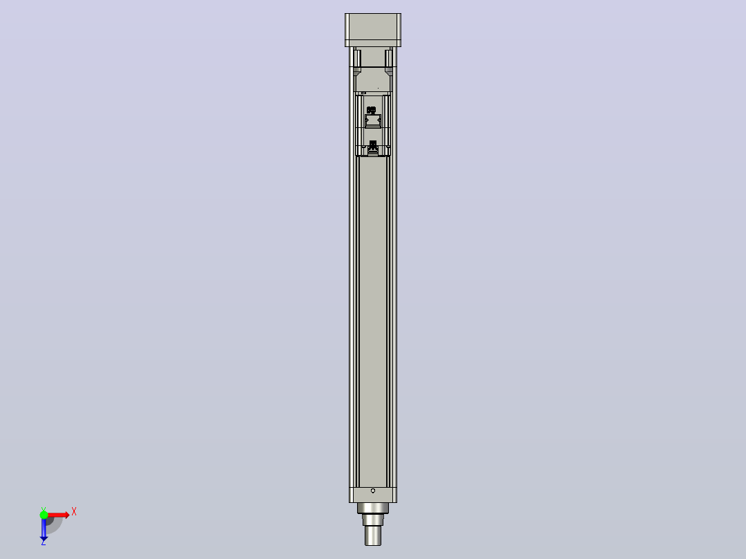 轻载电动缸TPA-ESR100-3210C-L800-MR-W-P75-JX-C3俯视图