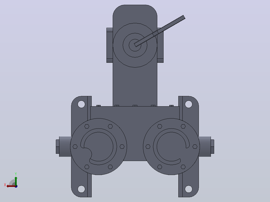 SPL系列双通网片式油滤器(SPL50-80)_SPL-50主视图