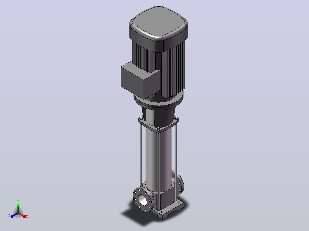 南方泵CDM65-70-1-37KW-（DN100）主视图