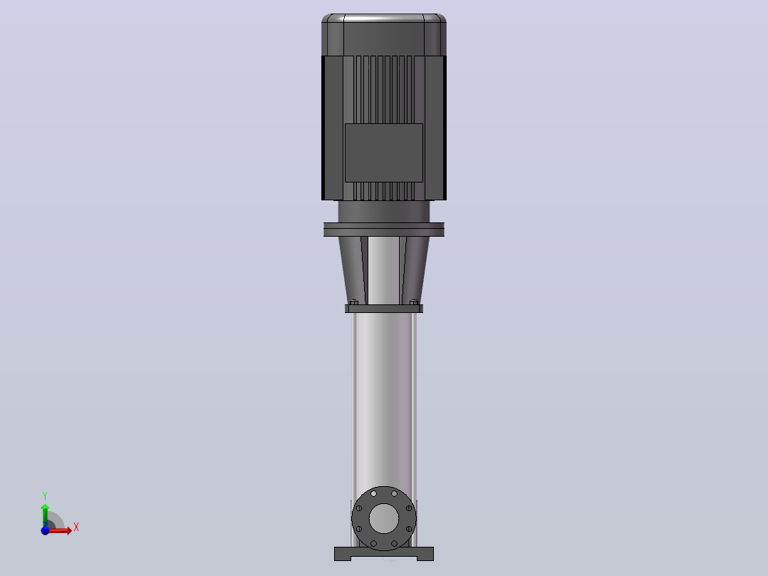 南方泵CDM65-70-1-37KW-（DN100）前视图