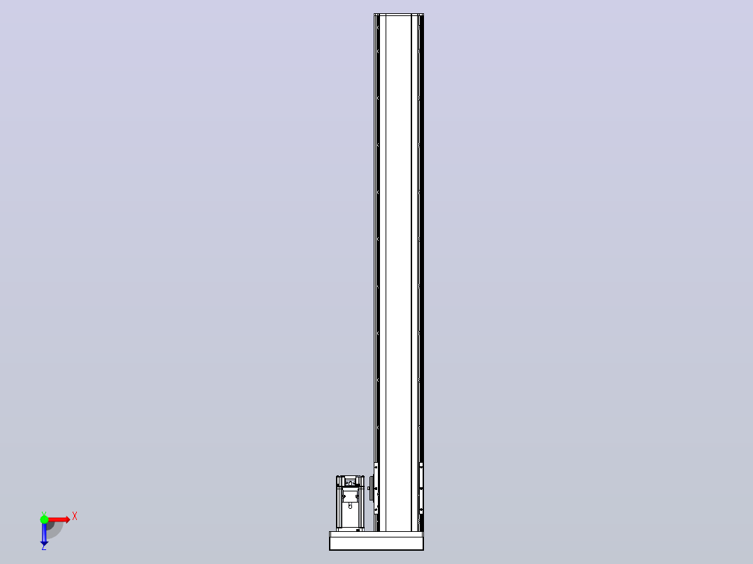 日规模组半封闭丝杆TPA-HNR-105D-1610C-L900-ML-C-P40-N3俯视图
