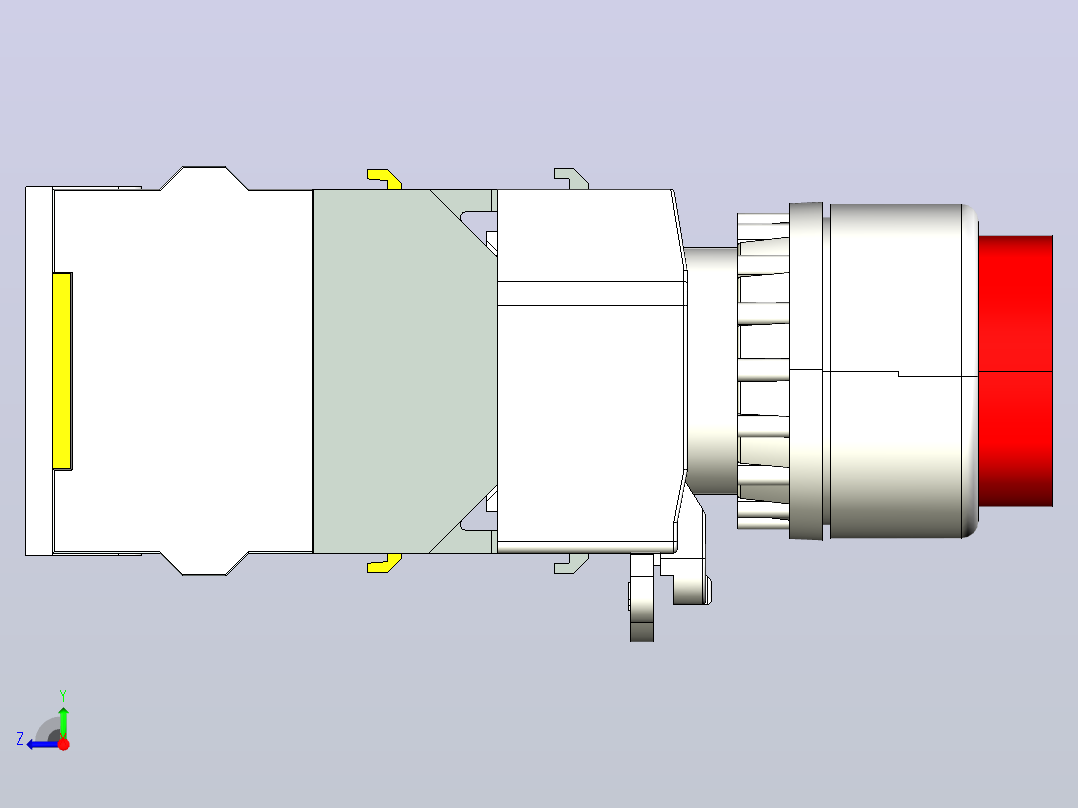 LAY39B-□GND按钮三维模型202204右视图