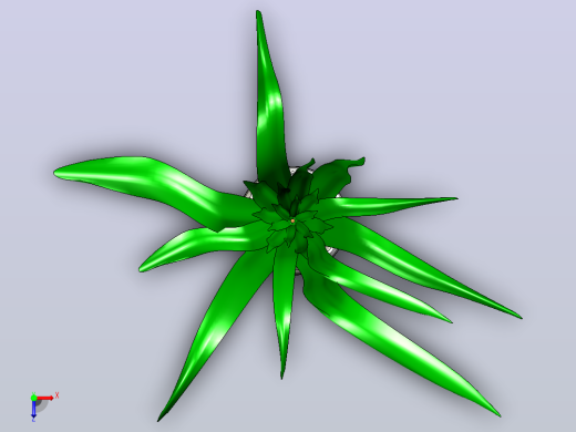 花盆绿植俯视缩略图