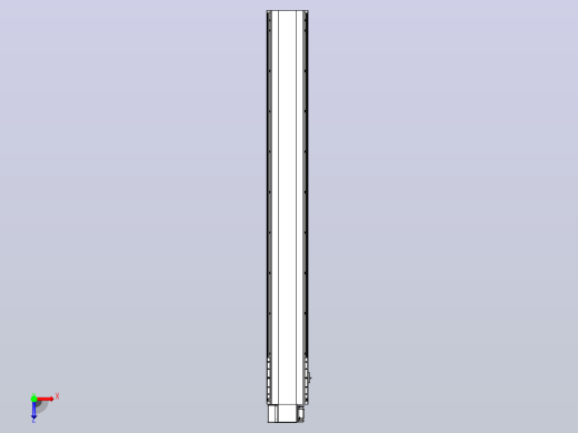 皮带直线轴半封闭可选导轨TPA-HNB-202D-140-L1600-LP-C-P75-N3俯视缩略图